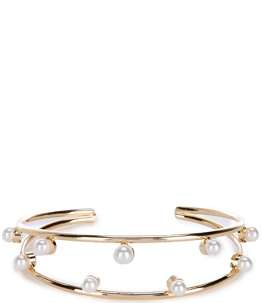 Southern Living Borrowed & Blue by Southern Living Pearl Detail Cuff Bracelet