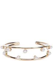 Southern Living Borrowed & Blue by Southern Living Pearl Detail Cuff Bracelet