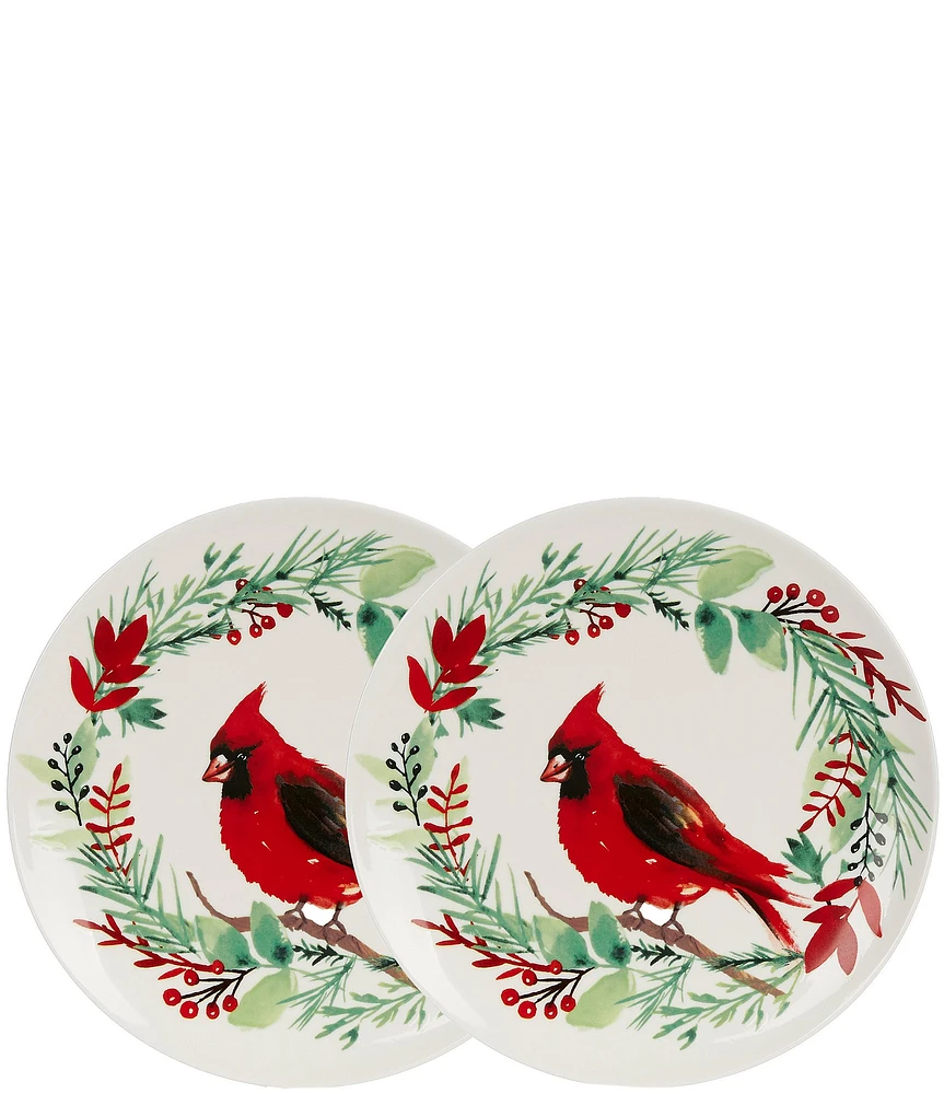 Southern Living Cardinal Accent Plates, Set of 2