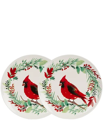 Southern Living Cardinal Accent Plates, Set of 2