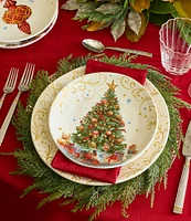 Southern Living Classic Christmas Gold Swirl Dinner Plates, Set of 2