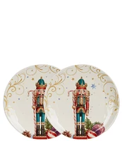 Southern Living Classic Christmas Nutcracker Accent Plates, Set of 2