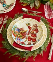 Southern Living Classic Christmas Santa Accent Plates, Set of 2