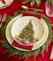 Southern Living Classic Christmas Tree Accent Plates, Set of 2