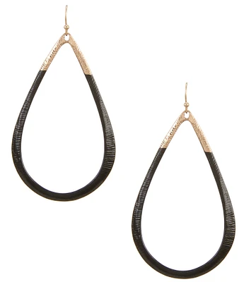 Southern Living Coated Teardrop Statement Drop Earrings