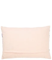 Southern Living Colorful Coastal Village Embroidered Pillow