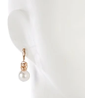 Southern Living Cotton Pearl Drop Earrings