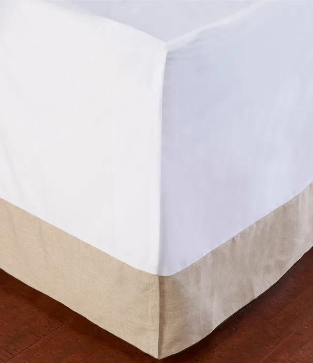 Greenland Home Fashions Cotton Voile Bed Skirt 15-Inch, Full, White