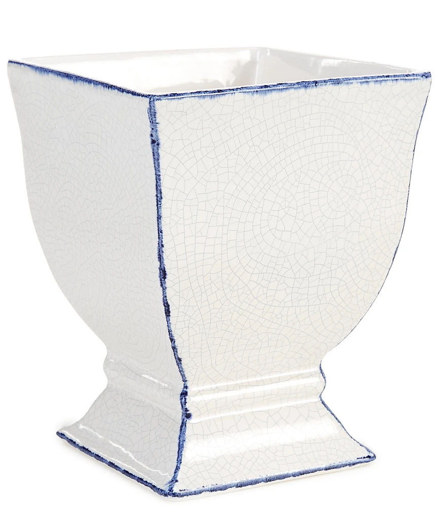 Southern Living Crackle Square Footed Planter Pedestal Urn Base