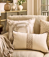 Southern Living Embroidered Animal Print Decorative Pillow