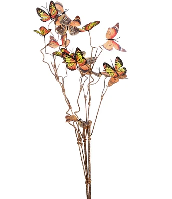 Southern Living Faux Butterfly Spray Pick, Set of 2