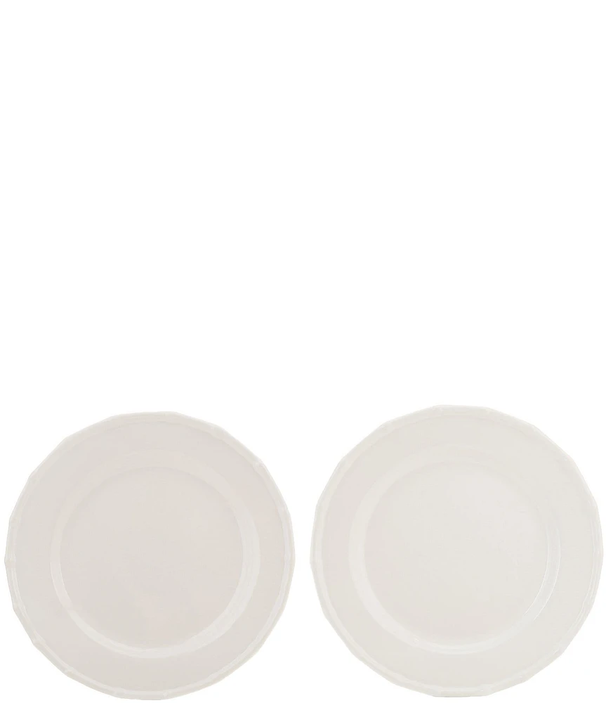 Southern Living Bamboo White Dinner Plates, Set of 2