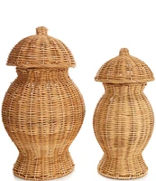 Southern Living Festive Fall Collection Arurog Handwoven Lidded Vase