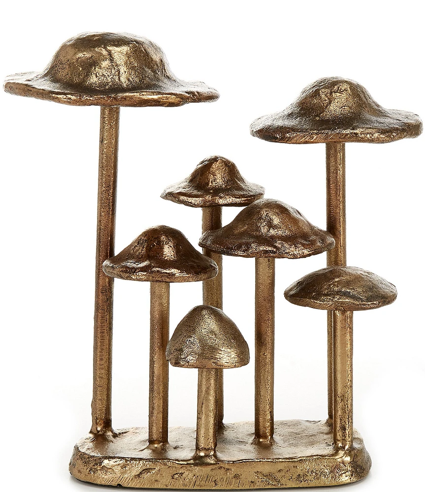 Southern Living Festive Fall Collection Brass Finished Toadstool Figurine