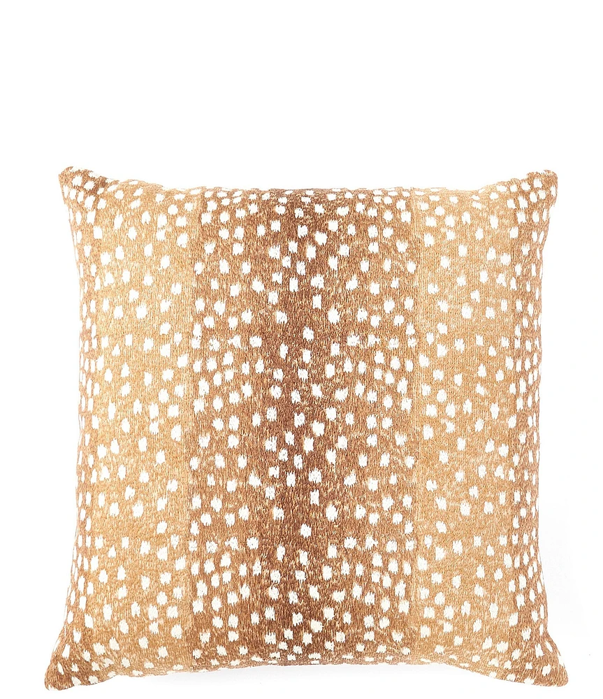 Southern Living Embroidered Animal Print Square Pillow