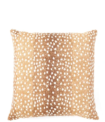 Southern Living Embroidered Animal Print Square Pillow