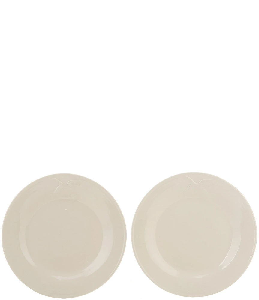 Southern Living Festive Fall Duck Embossed Salad Plate, Set of 2