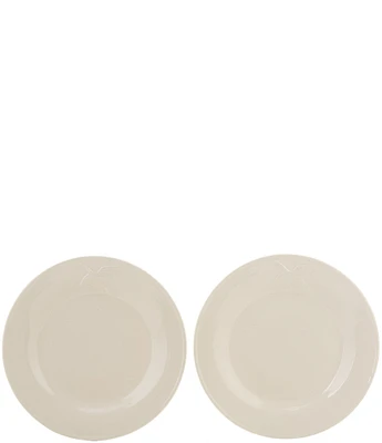 Southern Living Festive Fall Duck Embossed Salad Plate, Set of 2