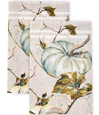 Southern Living Festive Fall Heirloom Pumpkin Kitchen Towel Set