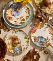 Southern Living Festive Fall Heirloom Squirrel Accent Plates, Set of 2