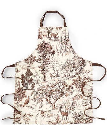 Southern Living Festive Fall Woodland Toile Apron