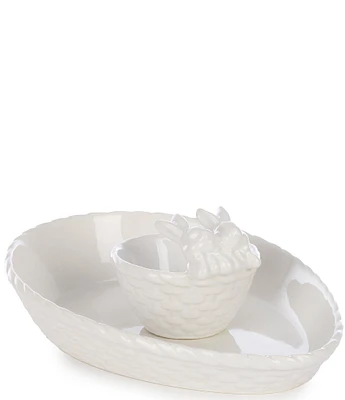 Southern Living Figural Bunny Chip and Dip