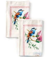Southern Living Floral Bird Collection Kitchen Towels, Set of 2