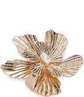 Southern Living Flower Pearl Statement Ring