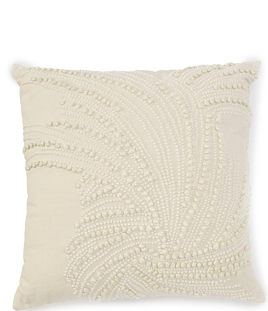 Southern Living French Knot Embroidered Square Pillow