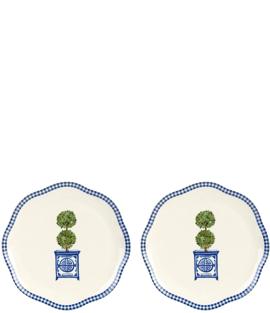 Southern Living Ginger Top Accent Plates, Set of 2
