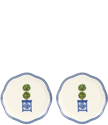 Southern Living Ginger Top Accent Plates, Set of 2