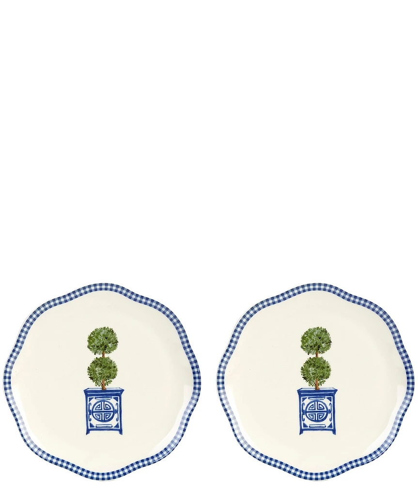 Southern Living Ginger Top Accent Plates, Set of 2