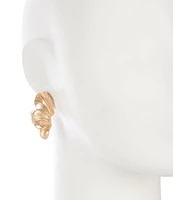 Southern Living Graduating Metal Leaf Sculptural Drop Earrings
