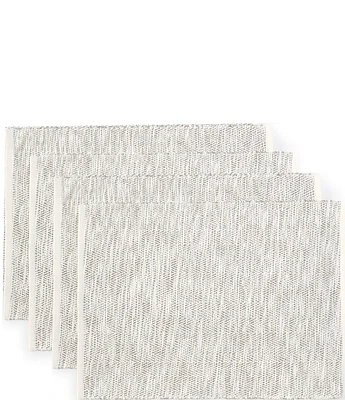 Southern Living Grey Herringbone Placemats, Set of 4