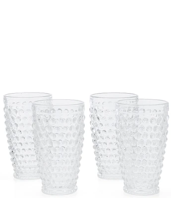 Southern Living Hobnail Glass Tumblers, Set of 4