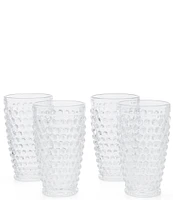 Southern Living Hobnail Glass Tumblers, Set of 4