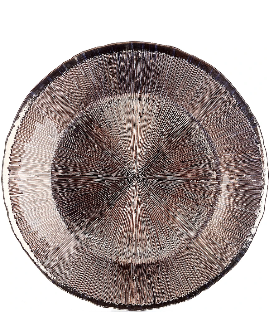 Southern Living Holiday 13#double; Fusion Bronze Charger Platters, Set of 2