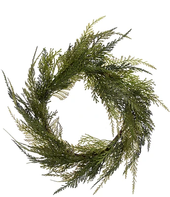 Southern Living Holiday Cedar Wreath, 16#double;