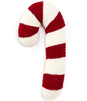 Southern Living Holiday Collection Candy Cane Shaped Pillow