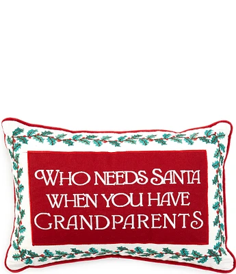 Southern Living Holiday Collection Santa & Grandparents Pillow