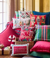 Southern Living Holiday Collection Santa & Grandparents Pillow