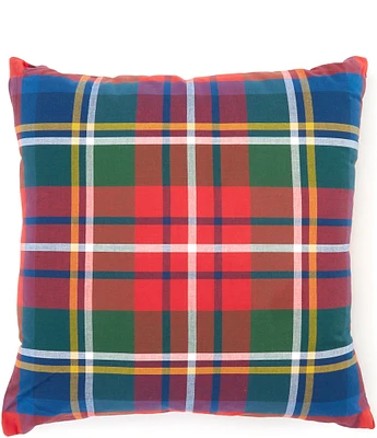 Southern Living Holiday Collection Tartan Plaid Square Pillow