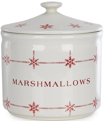 Southern Living Holiday Red Snowflake Marshmallow Jar