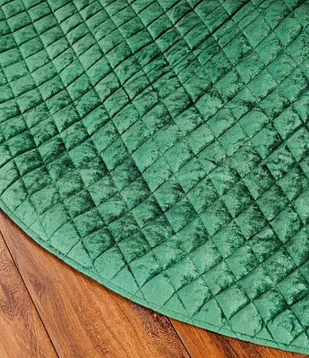 Southern Living Home Decor Collection Quilted Velvet Tree Skirt