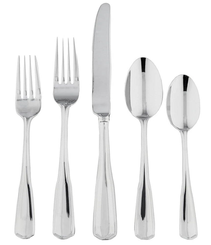 Southern Living Leigh 45-Piece Stainless Steel Flatware Set