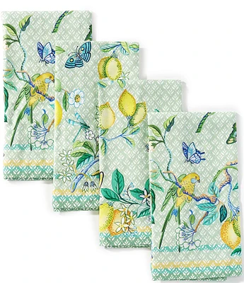 Southern Living Lemon Print Napkins, Set of 4