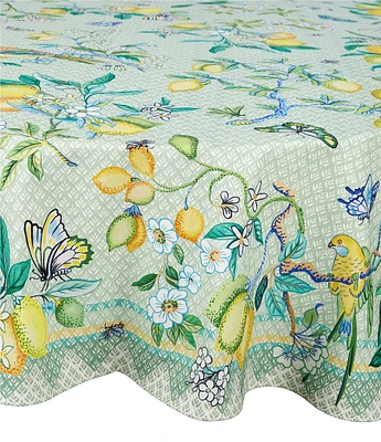 Southern Living Lemon Print Tablecloth
