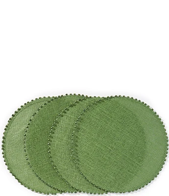 Southern Living Lindos Beaded Placemats, Set of 4