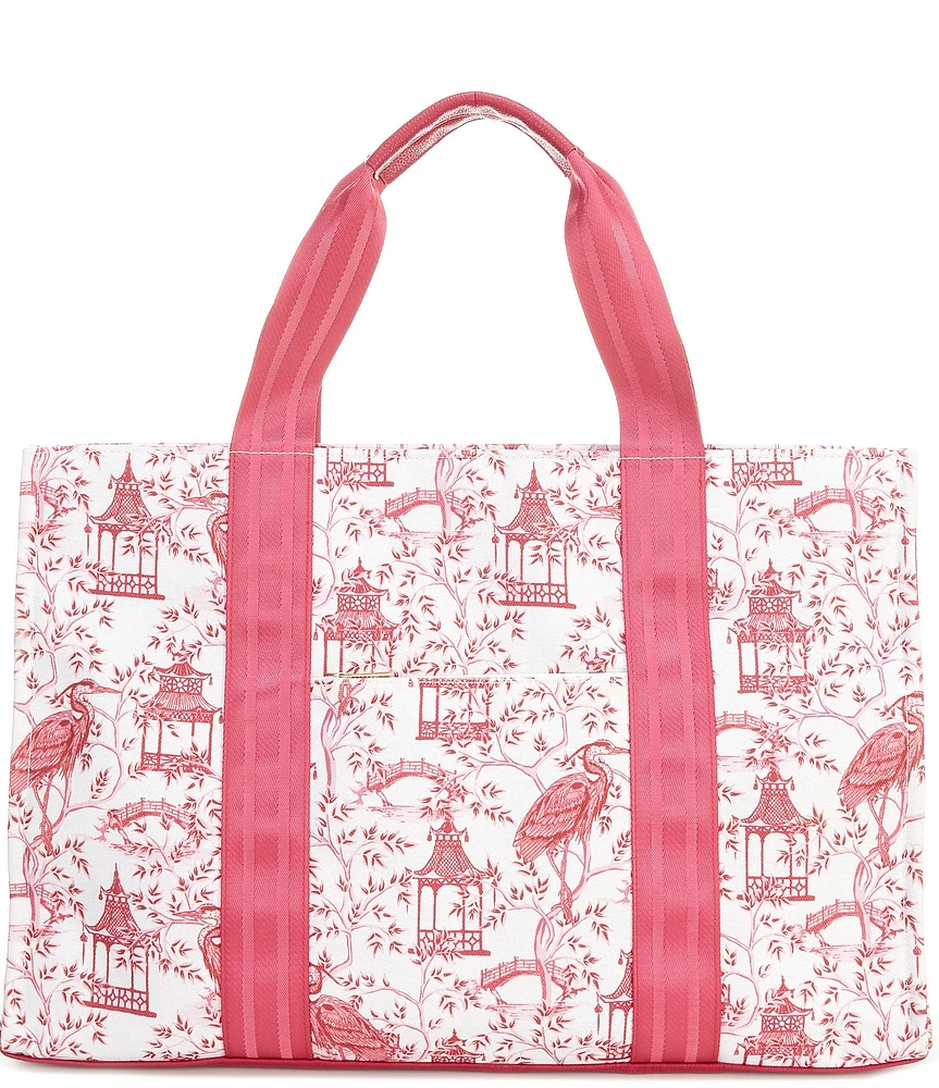 Southern Living Mahjong Pagoda Tote Bag