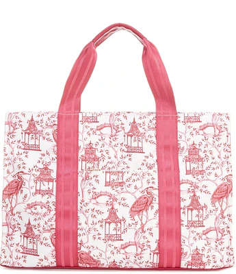 Southern Living Mahjong Pagoda Tote Bag
